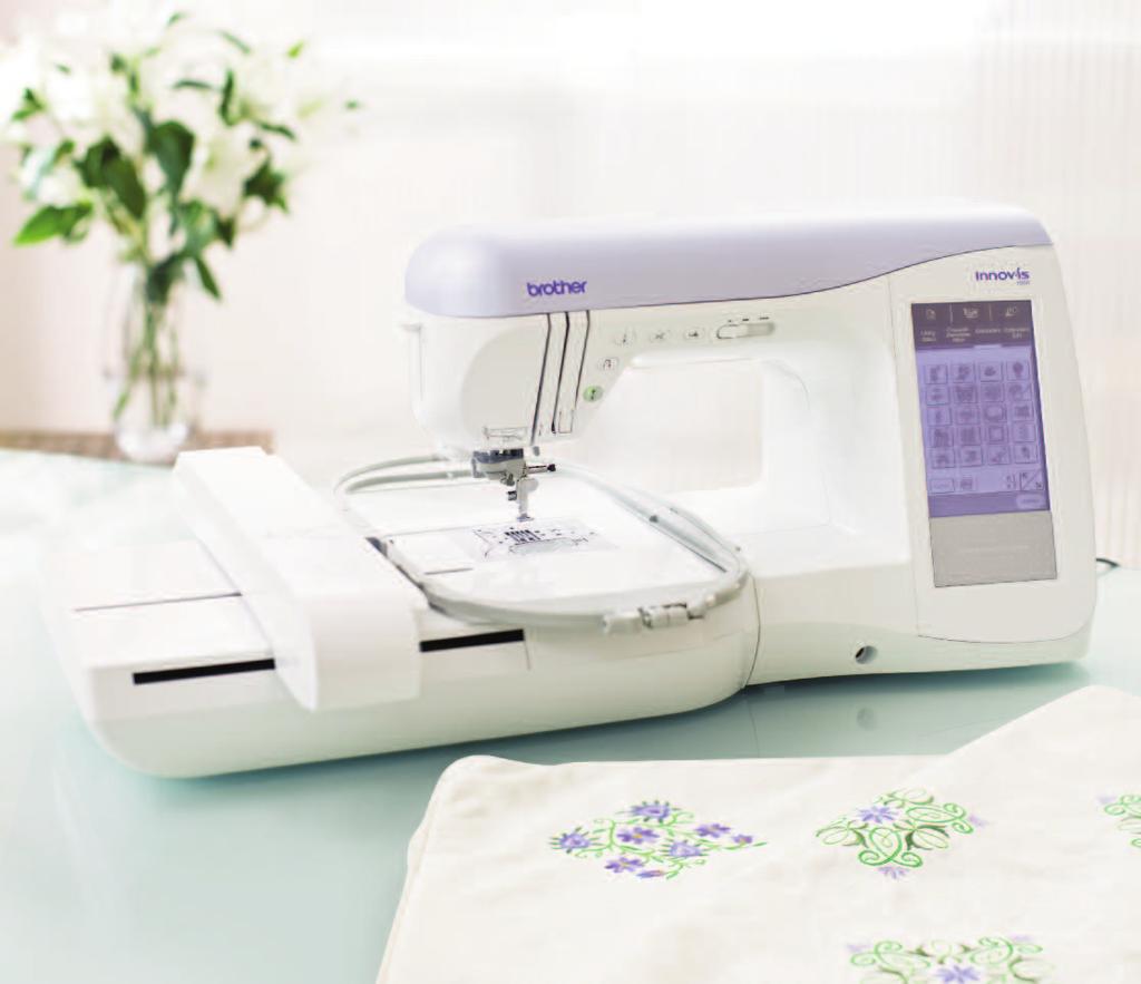 Versatile sewing and embroidery machine 1500 Create high quality embroidery designs and sewing projects quickly and easily.
