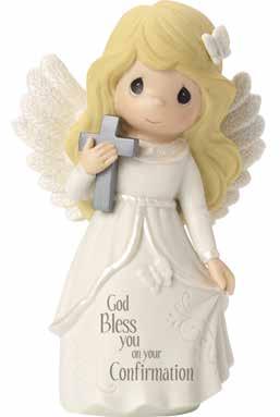 1-526 8 75555 03835 4 8 75555 03836 1 God Bless You On Your First Communion - Boy Material: Hollow Cast Zinc Alloy Height: 3.5" 163512 60/Ctn. 1-526 Confirmation Table Top Decor!