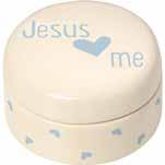 2-0001 Jesus Loves Me Cross - Boy Material: Ceramic Height: 7.