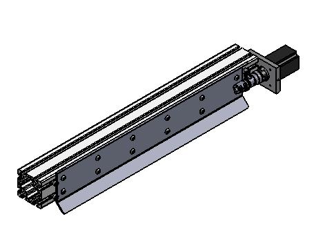 GANTRY ASSEMBLY - Z-Axis Side:. Attach Z-Axis V-Bearings to opposite side of Gantry Plate (per previous, fasten eccentric bushings to center hole).