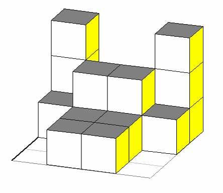 4 Task 3: Create your own symmetrical buildings. Look at the following example. 2. This is a part of a symmetrical building.