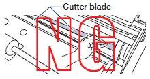 internally the cutter blade used to cut the
