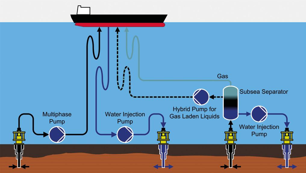 A Solution for Every Process Sulzer s portfolio of subsea solutions meets application needs for flow line boosting of multiphase effluent directly from the well,