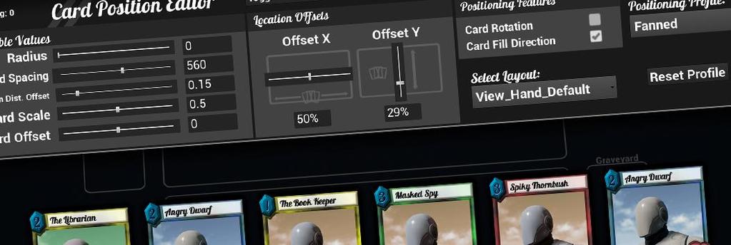 Card Editor Adding Card Layouts The Card Position Editor is comprised of a number of different positioning and game related tools which assist developer s fine tuning their card positions on screen