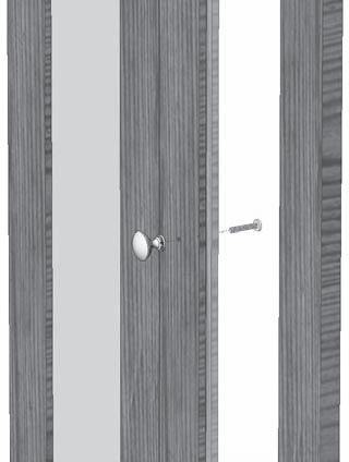 FIGURE 19 Attach 4- Door Fascia Step 10- Attach The Pull Attach the Pull to the inside stile of the non-pivoting door panel as shown in Figure 1.