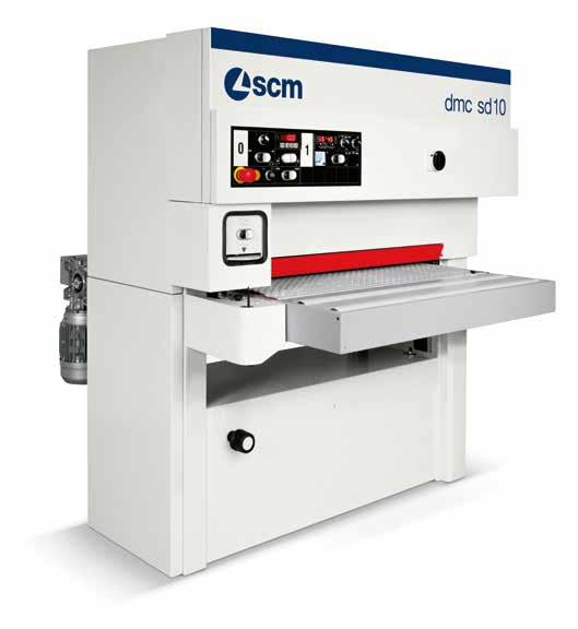 DMC SD 10 COMPACTNESS ALLOWS THE JOINER TO EASILY POSITION THE MACHINE INSIDE HIS WORKSHOP, OPTIMISING HIS WORK SPACE THE STRONGEST WOOD TECHNOLOGIES ARE IN OUR DNA SCM.