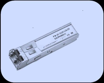 backplane applications Router/Server interface Other optical transmission systems Description The SFP transceivers are high performance, cost effective modules supporting dual datarate