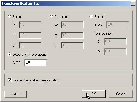 Figure B 5.3-1. Transform dialog box 1.3.2. Local and Regional Datums There are two types of vertical datums.