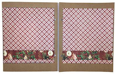 Step 30: Spine Step 28: Pages 38 & 39 Cut (2) 6 x 6½ panels from the B side of Joyeux Noel.