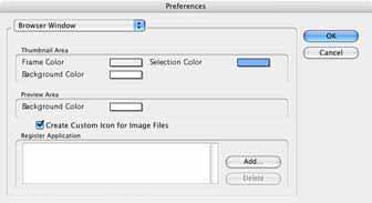 Appendices Customizing Preferences (1/3) You can simplify many ImageBrowser procedures by changing the Preference settings.