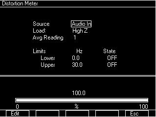 10. Move the cursor to the Mod field. If the modulation type is AM or FM then press the Edit softkey and set the Mod field to the modulation type of the radio under test.