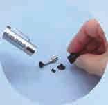1 mm Bent nozzle with stopper, ø3 mm Pad, ø7 mm Pad, ø10 mm Pad, Instruction manual Unit, ø1.