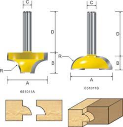 This pair of cutters can be used to make rule joints or glazing bar