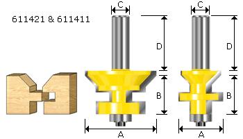 Cutters are 3-wing with 2mm thick tungsten tips.