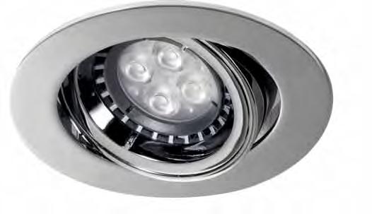EssentiaLED Downlight Adjustable _A range of GU10 adjustable downlights _A true replacement for conventional 20 and 35W halogen downlights offering up to 80% energy savings _Provides excellent