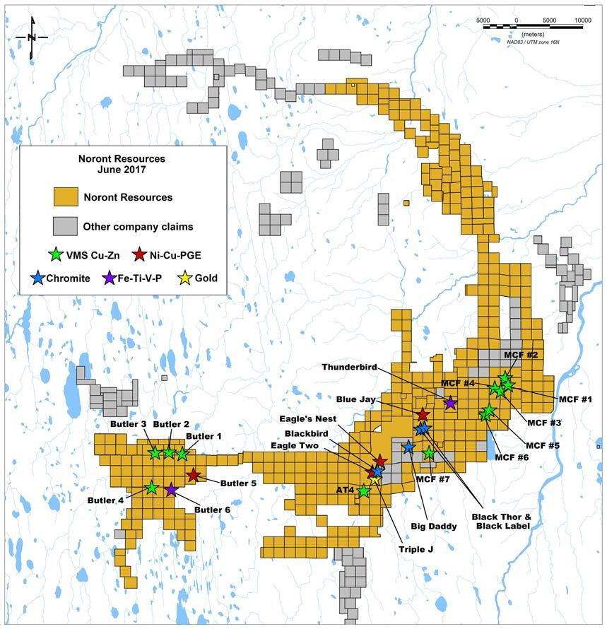 CONSOLIDATION OF THE RING OF FIRE CAMP District Scale Play RING OF FIRE SUDBURY Sudbury Basin BASIN 5000 0 5000 10000 (meters) Podolsky Coleman McCreedy West Morrison Strathcona Mill Nickel Rim South
