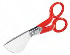 sharpens easily on stone Chrome plated with knife edges 10-123 10" Carpet Shears (6/cs) WARNING: Cancer - www.p65warnings.ca.gov. See P.