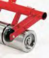 pressure on uneven surfaces Inset axles won t scuff walls 30" removable handle for convenient storage 10-935 35 lb.