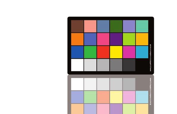 Using the 24 Swatch Colour Card 1 Getting starter The 24 Swatch Colour Card is ideal for white balancing and more detailed colour correcting.