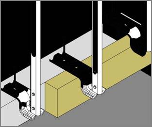 Fastening using Z150/250 Wall mounting Plate mounting On a