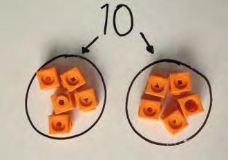 12 3 = 4 I have 10 cubes, can you share them equally