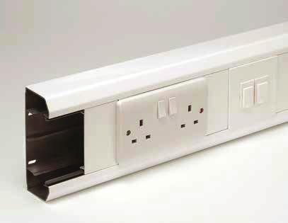 PVC-U perimeter trunking systems Mono Plus 20 trunking 113 Mono Plus 20 is an economical and stylish three-compartment