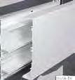 large, segregated compartments Can be subdivided Suitable for dado and skirting application Can be fed from larger