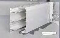 XL Trunking 202 220 x 65mm Skirting trunking with three deep compartments.