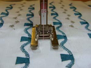 Basically, all decorative stitches can always be sewn on next to each other half-a-presser-foot swidth apart.