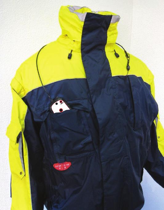 Jacket Method ORCA dsc may be attached to any inherently buoyant life vest, survival jacket, etc.