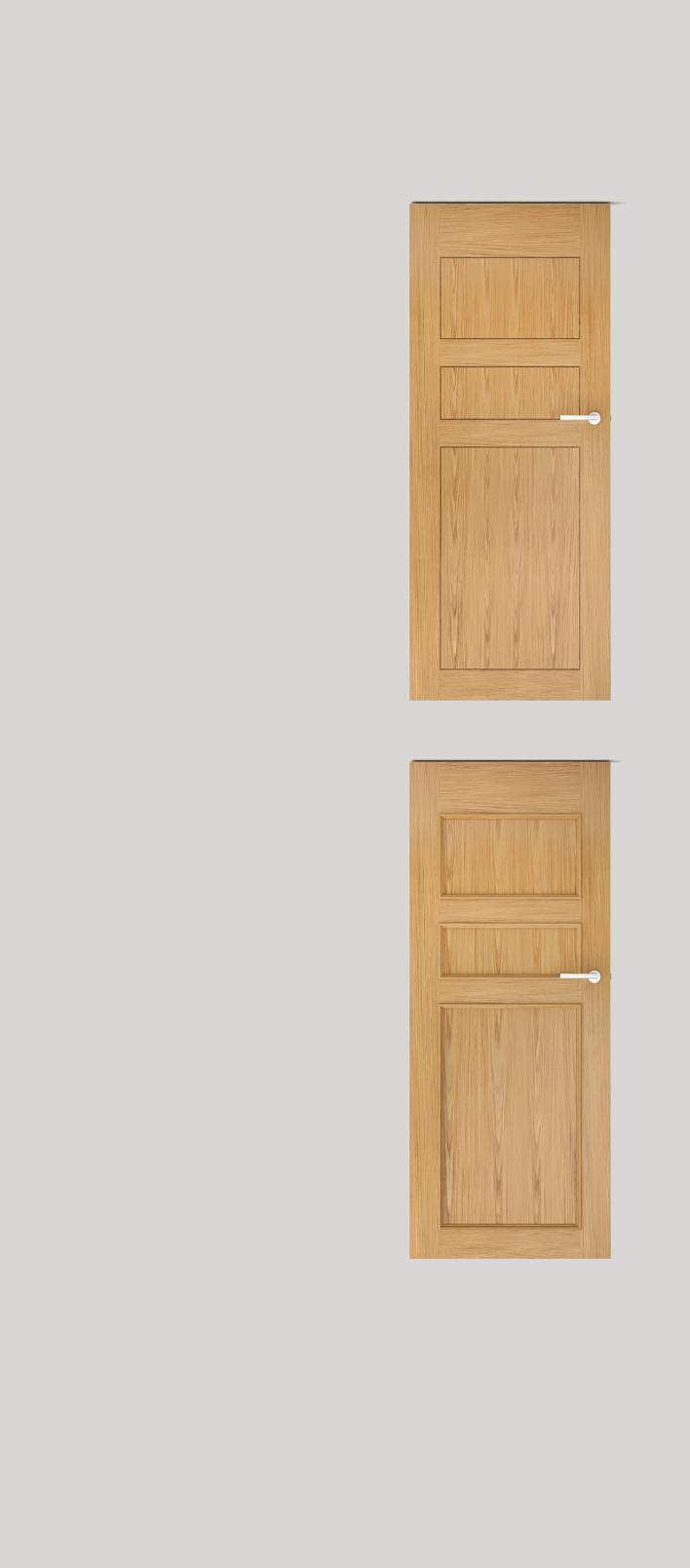 Graefe Robinson A traditional six panel door also available grooved to give a contemporary twist.