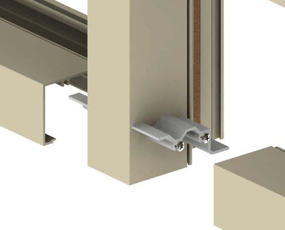 Sealant Sealing and securing frame clips to verticals Step #4 (shear block only): Attach horizontals to frame clips Apply