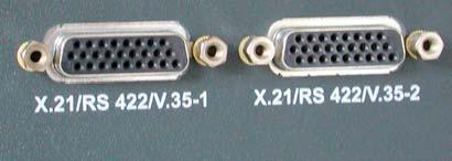 1.5 X.21 card 1.5.1 Position and labeling of the connectors 19 10 1 26 18 9 Figure 5: X.