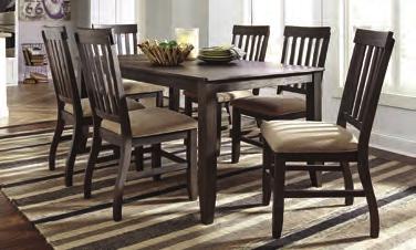 King Size $200 more 7pc Dining Table 6 Chairs: