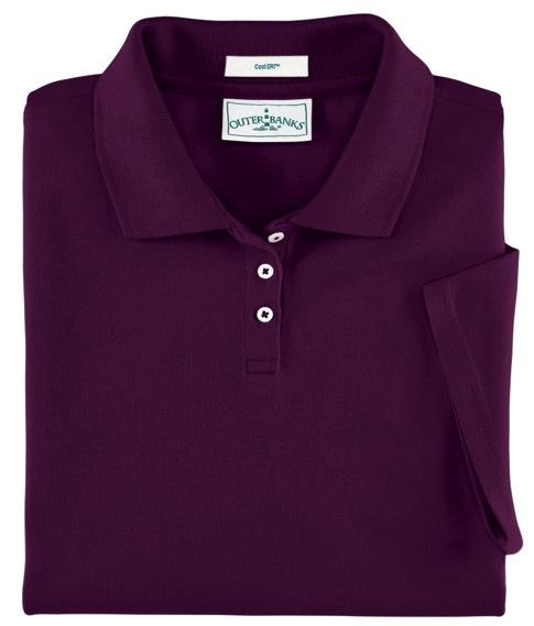 OB31 Outer Banks Men's Cool DRI Performance Polo Lightweight Cool DRI fabric wicks moisture away from body 100% Polyester on the inside; 100% co\on on the outside Slightly Contoured for a feminine