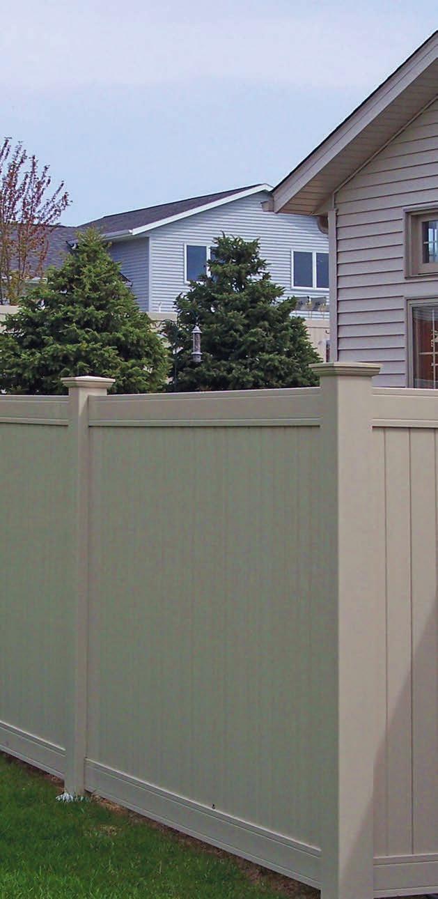 SUPERIOR Privacy Fence Superior Specifications Heights: 48", 60", 72", 84"*, 96"*