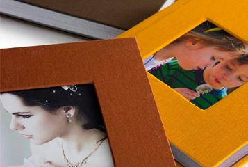 Linen is available with or without a photo cameo cover, and with many colours to select from. Hardcover has a rich textured photographic cover.