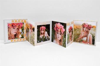 and friends. Displays 12 images with a protective sleeve. Minimum order 3 accordions.