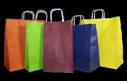 PAPER BAGS WITH TWISTED HANDLES Size (width x depth x height) Weight 80/120 80/120 80/120 80/120 Pieces in box Capacity We produce bags made of paper from 80 to 120 g/m2 basis weight.