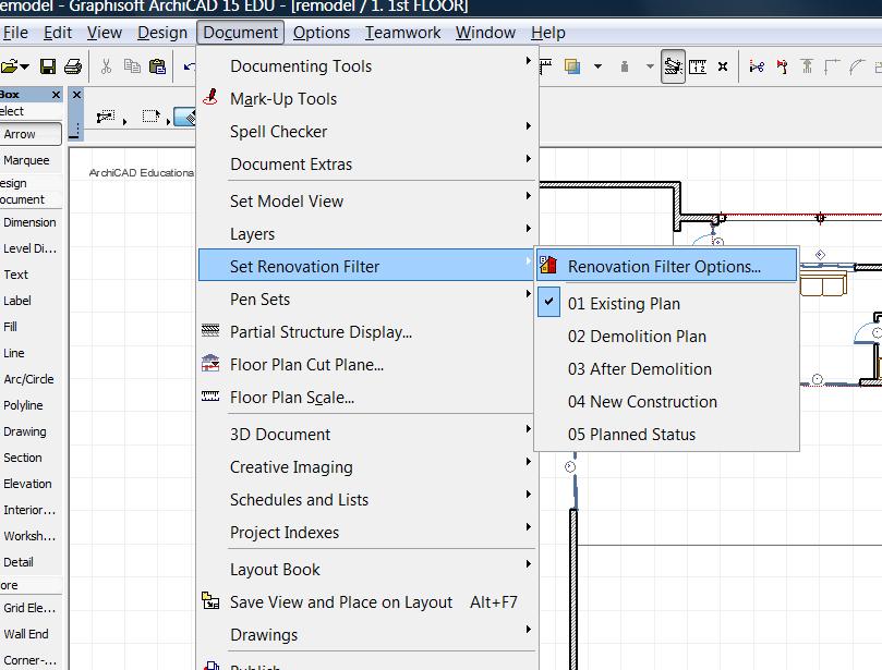 Page 5 There are NEW tools for RENOVATIONS in ArchiCAD 15.