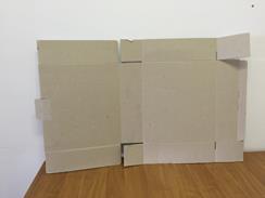 100 Archiving Boxes Medium strength with hinged lid and handles Size L454 x H297 x D350mm.