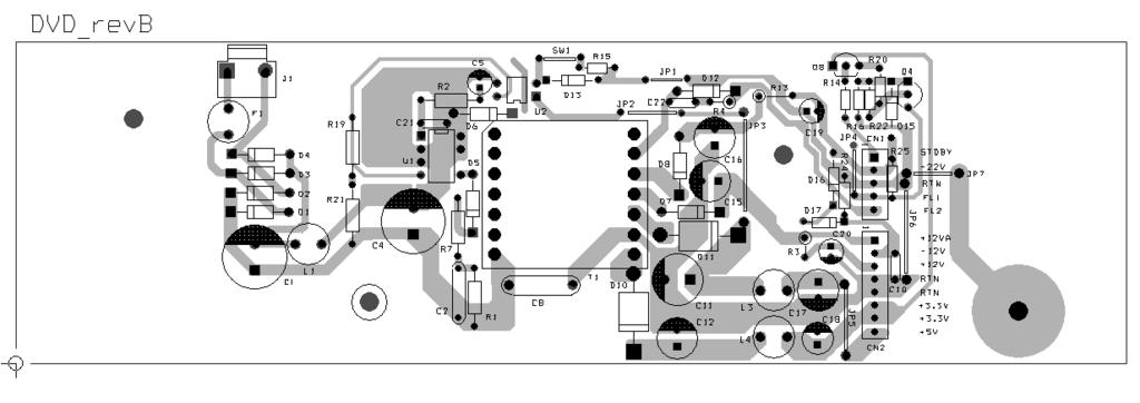 6 PCB Layout Figure 3 Printed Circuit Layout.