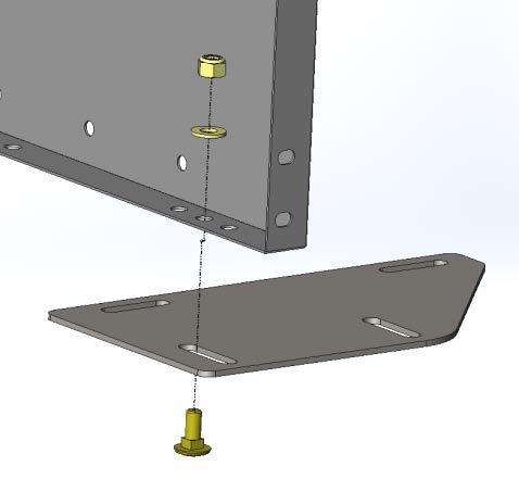 HAND TIGHTEN ONLY (F) (E) (D) Step 4 Place shelving unit in rear of