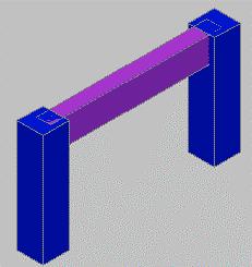 DYNAMIC REINFORCEMENT TUTORIAL Model In this tutorial you will create a dynamic reinforcement solution for a beam between two columns with a square section.