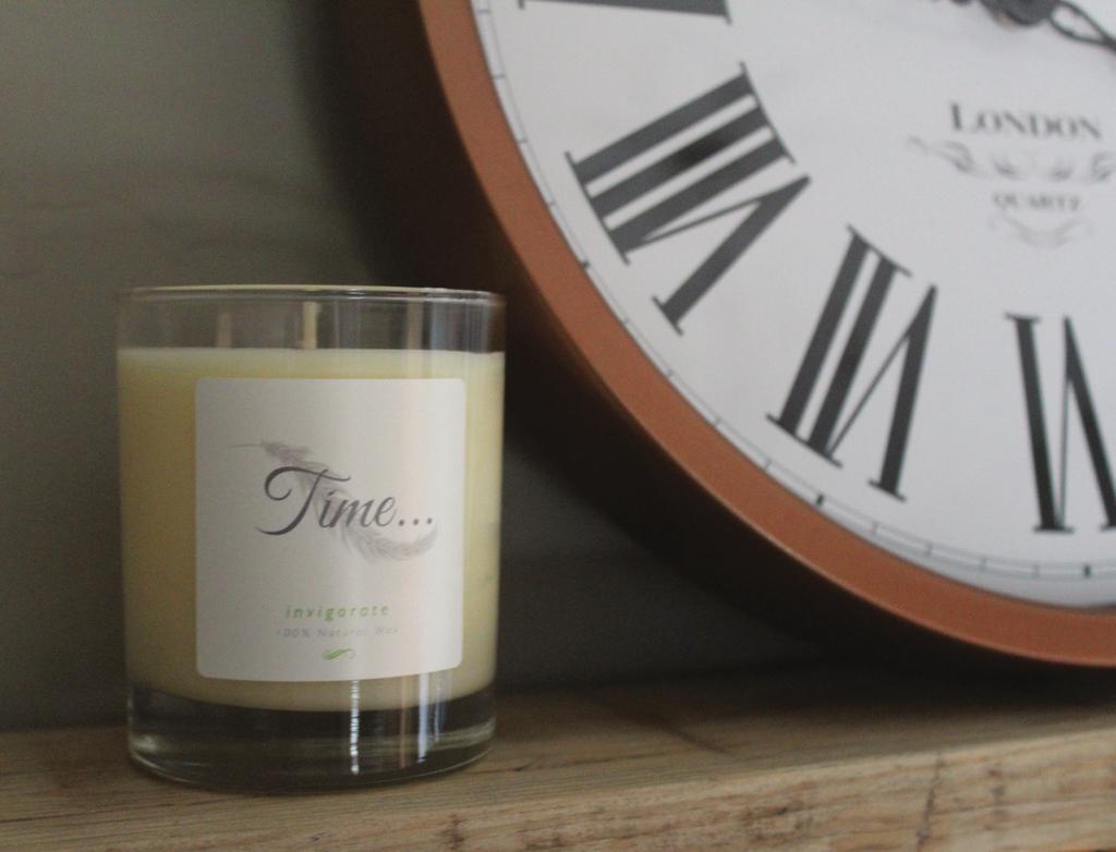 A Journey In Time A timeless classic in presentation Each Time candle is elegantly handwrapped in tissue paper then safely nestled into a fully recyclable, luxury display box.