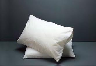 fill. The standard pillow is available either with 700gm of fill or a 550gm foam core surrounded by 90gm of fill,