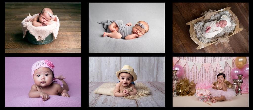 gallery wrapped canvas 8X8 hard covered session album (20 pages) 25 5X7 birth announcement folded cards 12 full resolution professionally edited digital files