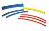 Heat Shrink 73438 Made from PVC material for easy repair and insulating applications Available in assorted colors Shrinks to half the original diameter UL 224 Temperature rated to 221 F 73554 Dual