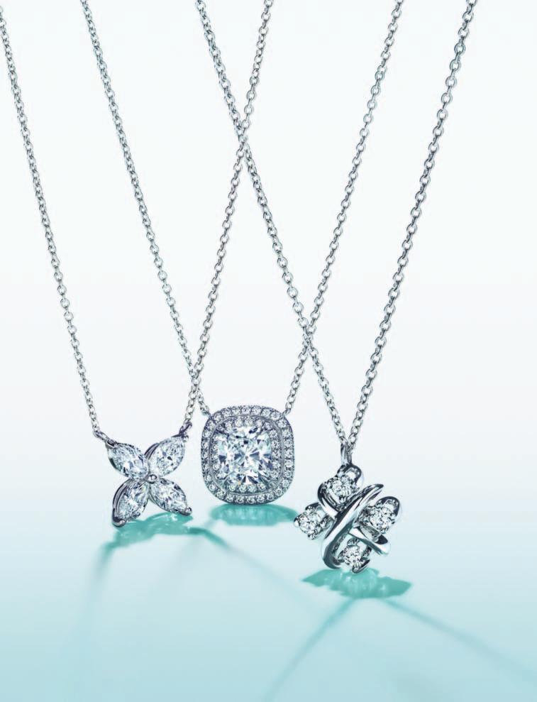 BRILLIANCE FOR HER Chic diamonds add even more beauty to her day. Tiffany s timeless designs will forever remind her of the love you share.