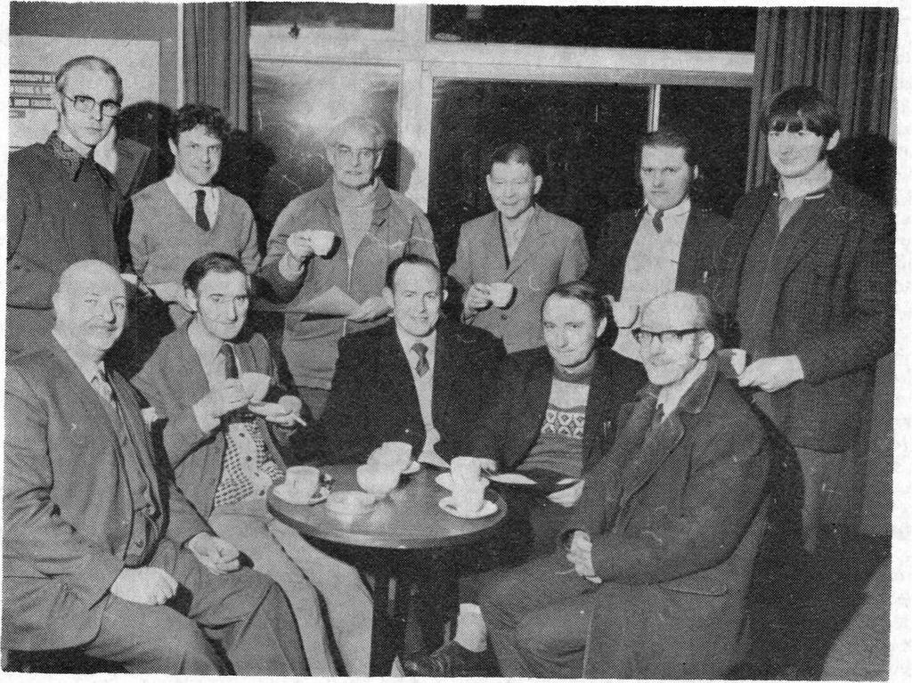 Volume XXXII THE SHORT WAVE MAGAZINE 209 The R.A.E. class held at the High School, Knottingley, Yorkshire, with their instructor, G3HCW, seated second from left (with cup). He is a very successful R.